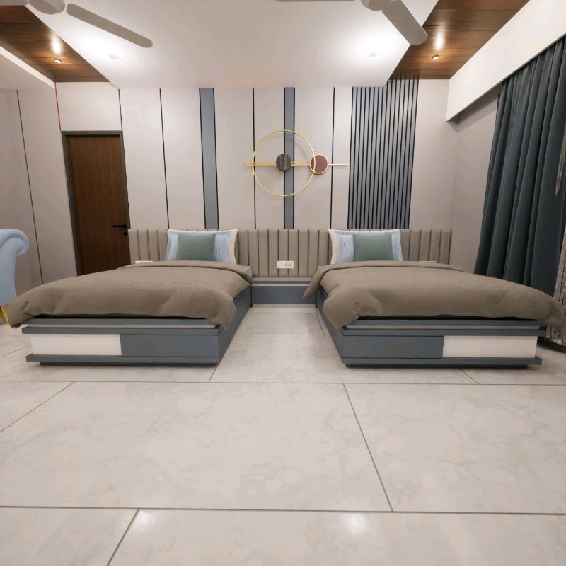 Kuldevi Interior - bed Design Portfolio Work in India