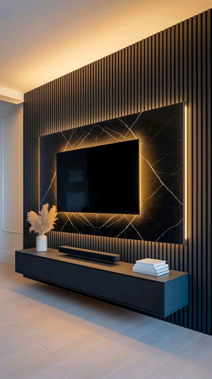 spece sevar furniture - TV Wall unit Design Portfolio Work in Ahmedabad