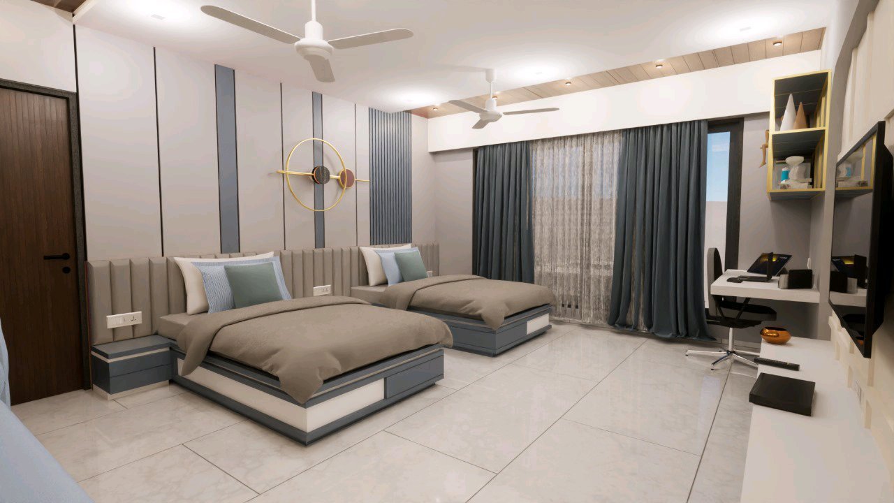 Kuldevi Interior - bed Design Portfolio Work in India