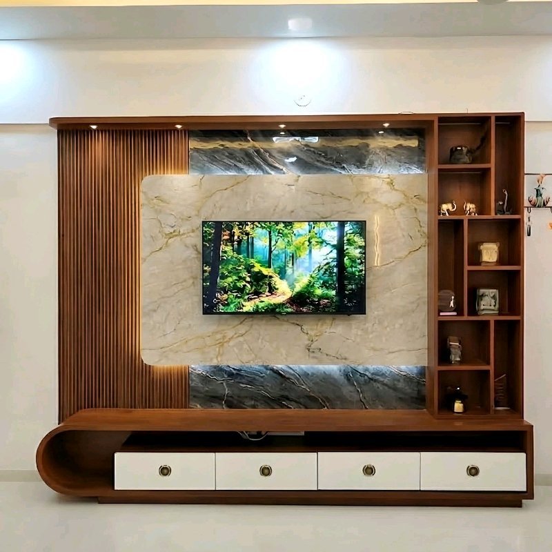 Balaji Furniture - t.v. unit Design Portfolio Work in India