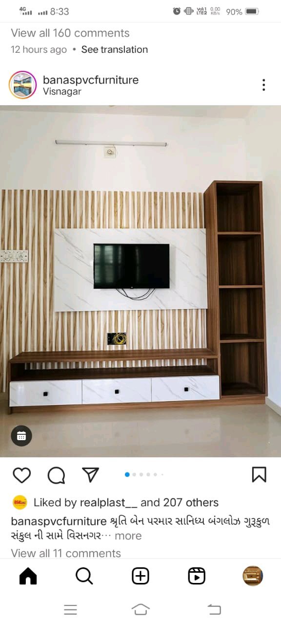 Jay Goga Pvc Furniture - TV UNIT Design Portfolio Work in India