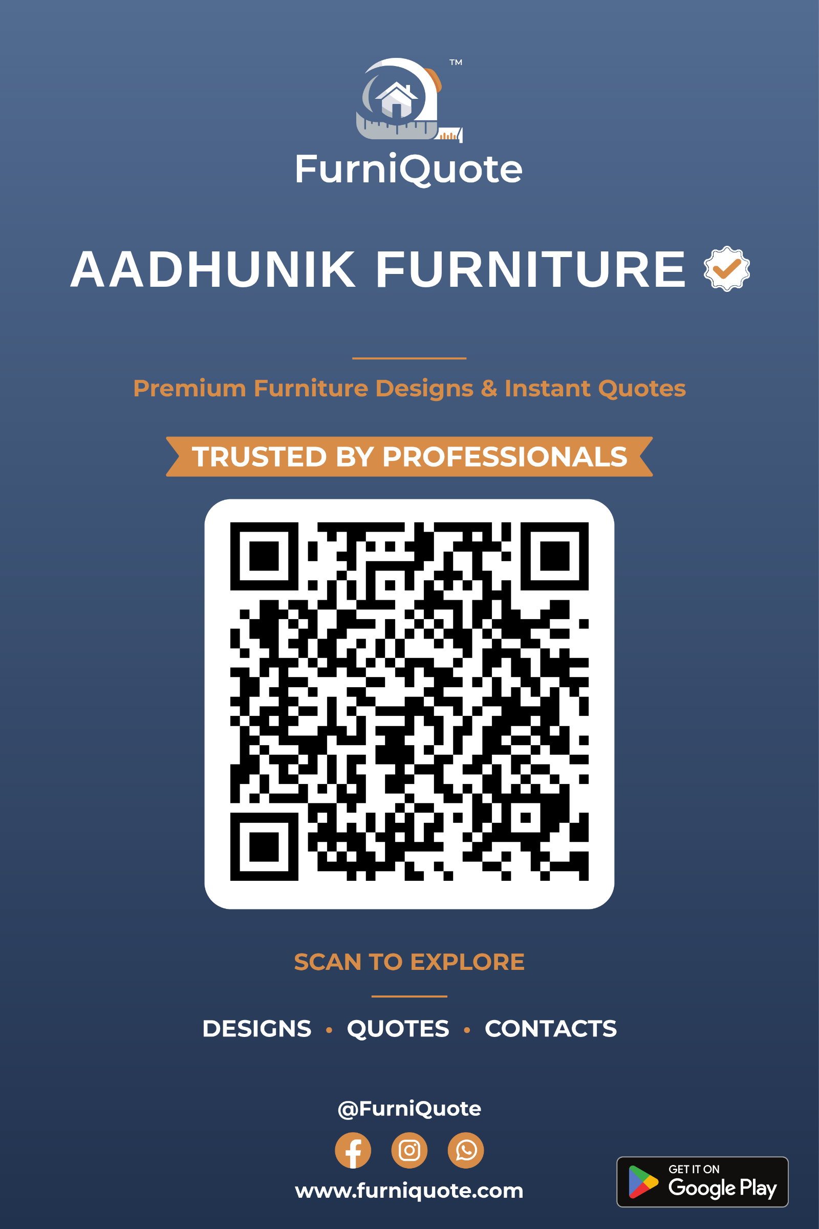 Aadhunik Furniture - Verified Furniture Business Standee in Ahmedabad