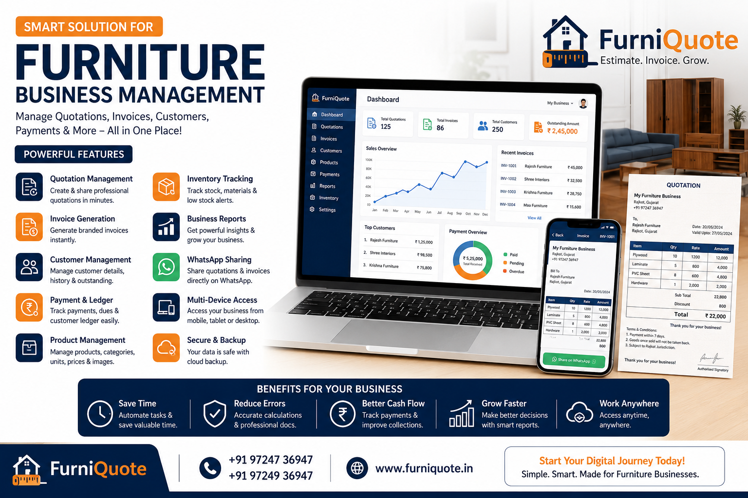 The Ultimate Guide to Furniture Business Software: Grow Your Furniture Business with Smart Digital Management