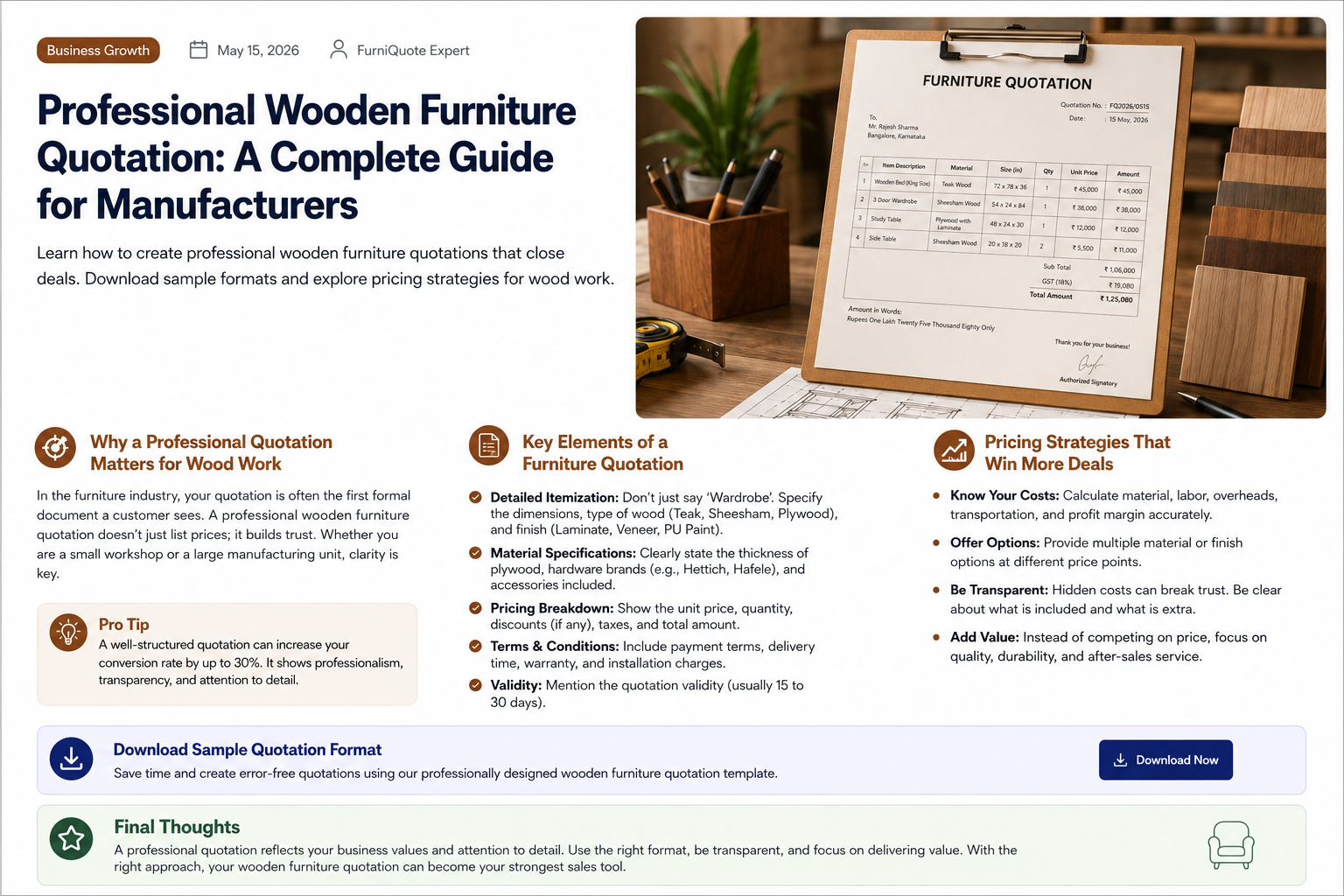 Best Furniture Quotation Software for Interior & Furniture Businesses in 2026