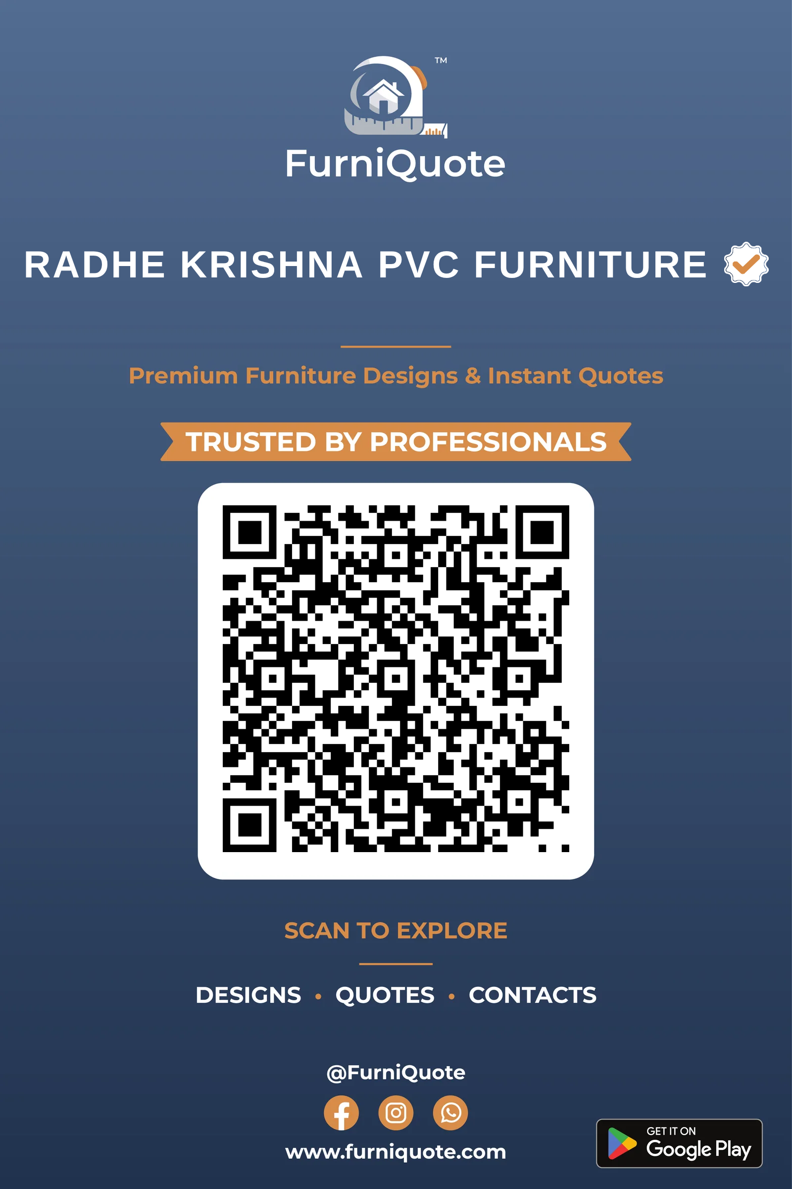 Radhe Krishna PVC Furniture — Verified in Rajkot