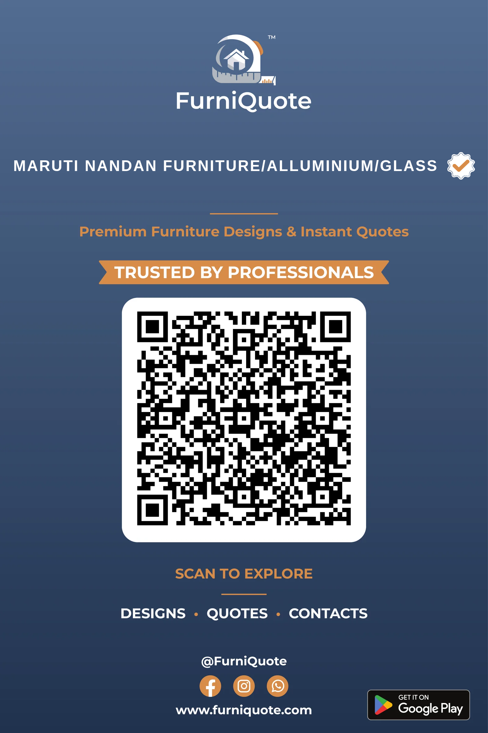 Maruti Nandan Furniture/Alluminium/Glass — Verified in Surat